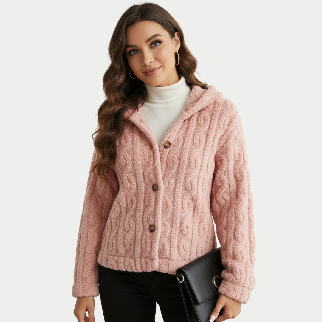 Elegant Warm Lapel-Collar Cardigan for Women