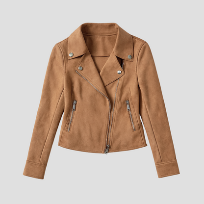 Penelope | Suede Biker Jacket