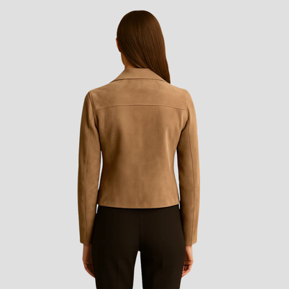 Penelope | Suede Biker Jacket